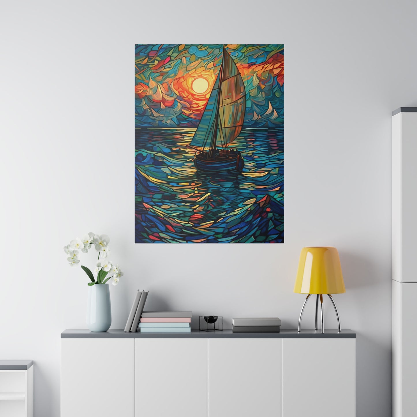 Ship on the Sea: Nautical Wall Art - Canvas