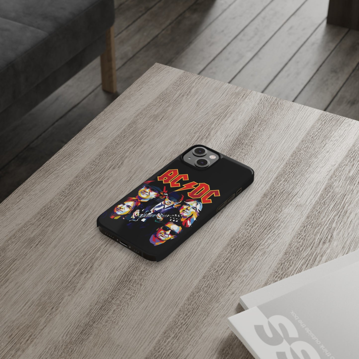 AC/DC IPhone 15, 14, 13, 12 Cases - Art design