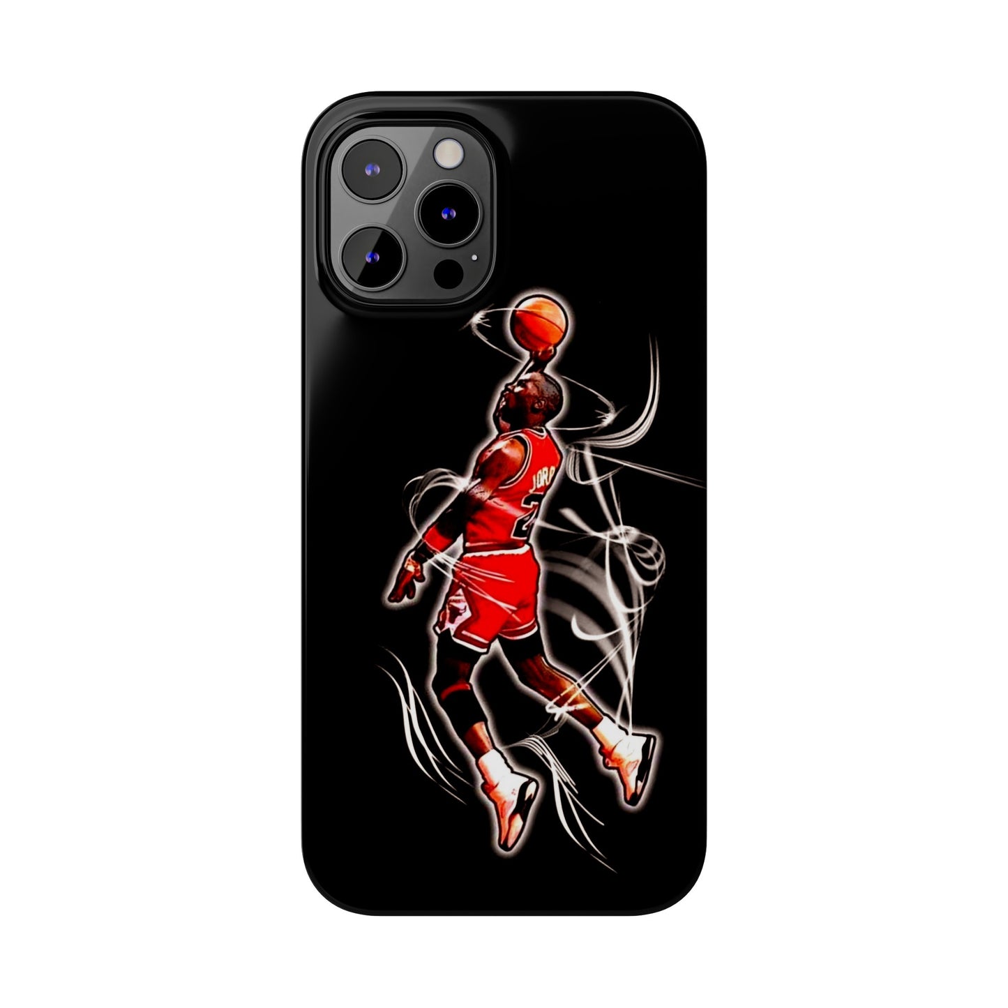 Michael Jordan Dunks and Scores" iPhone 15, 14, 13, 12, 11 Cases