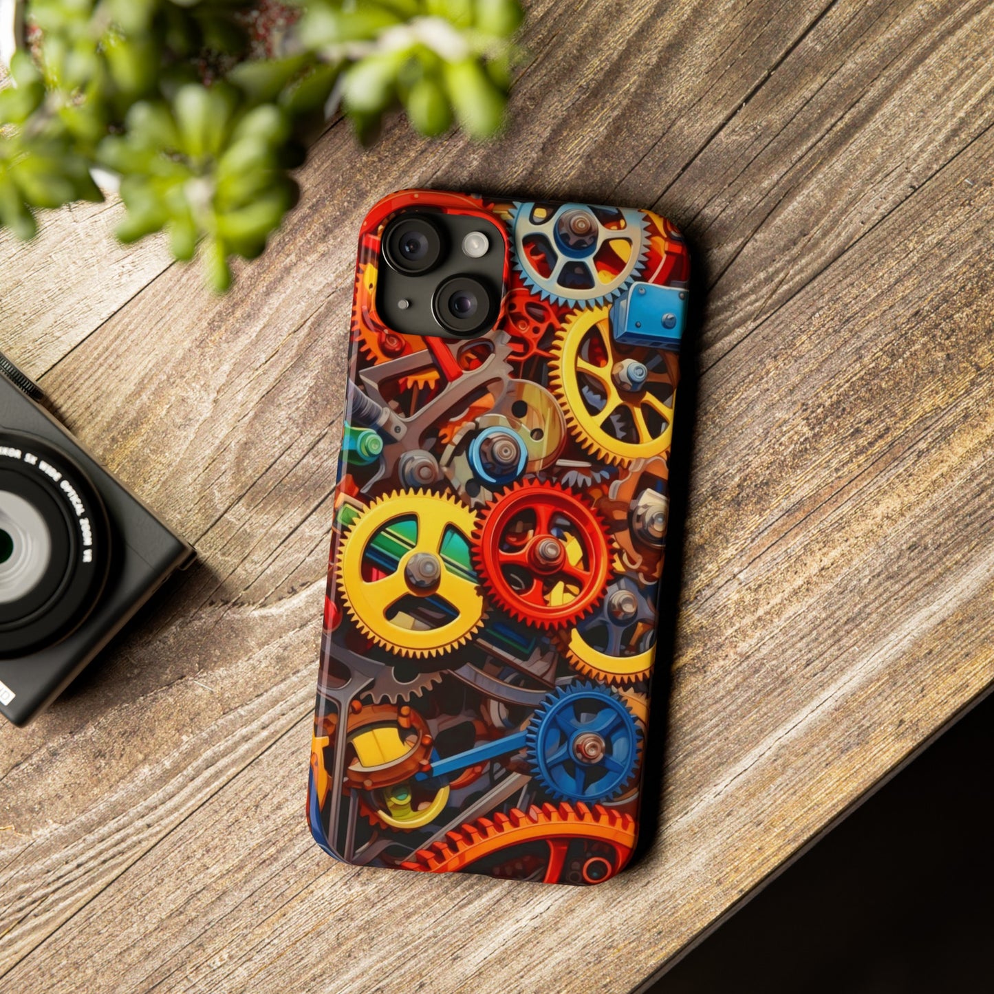 Colorful Gears: Iphone 15, 14, 13, 12 Cases