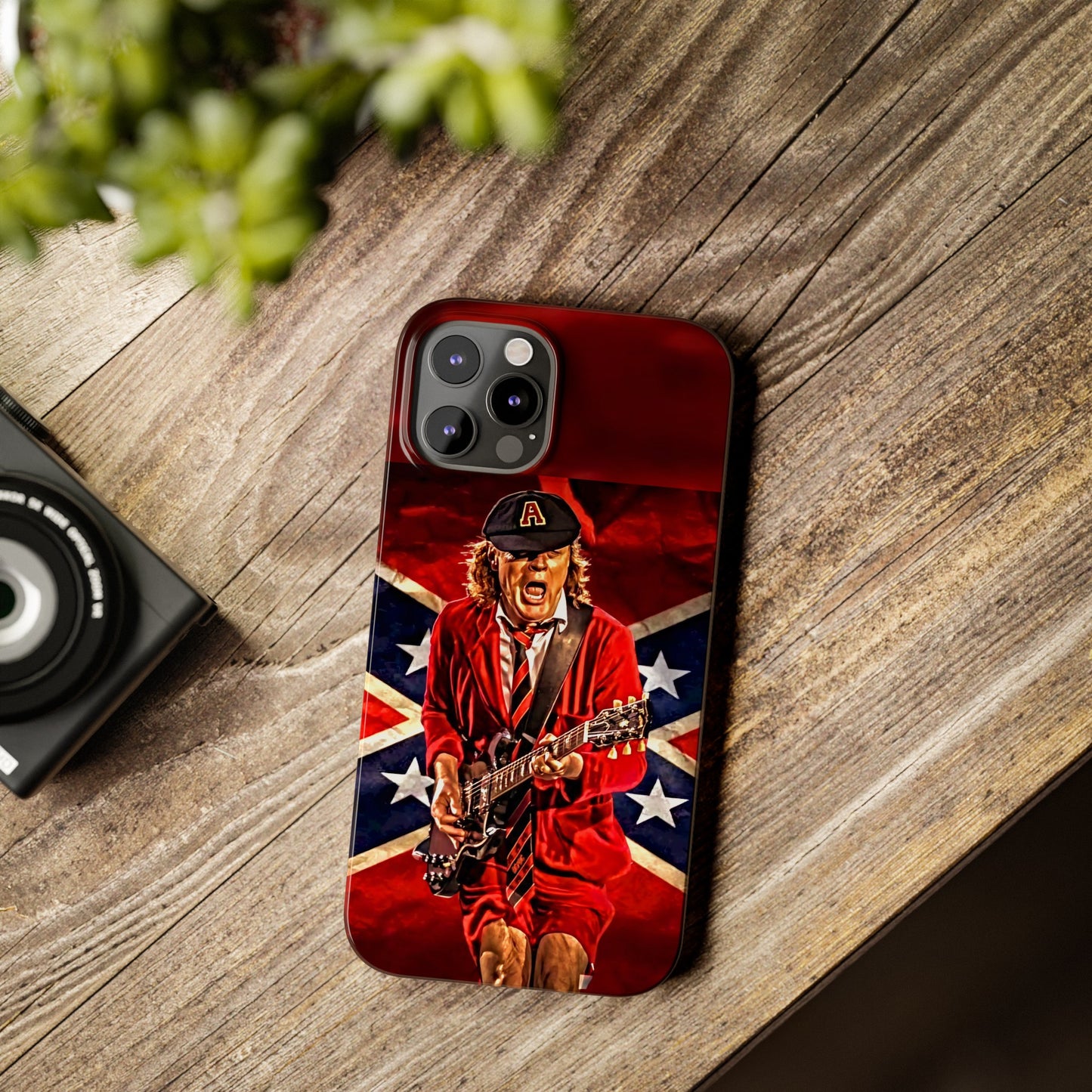 ACDC, with Angus Young Iphone 15, 14, 13, 12 Cases