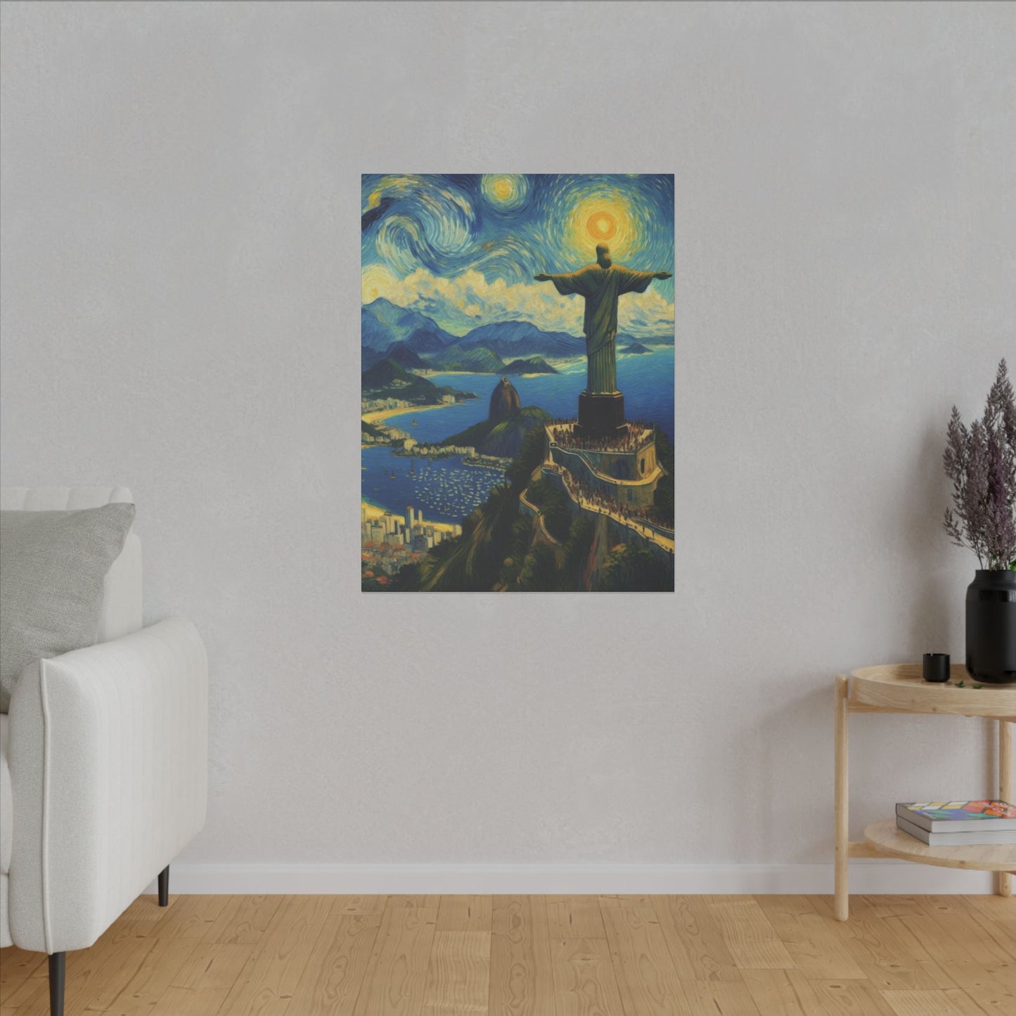 Canvas Rio de Janeiro meets Van Gogh Style