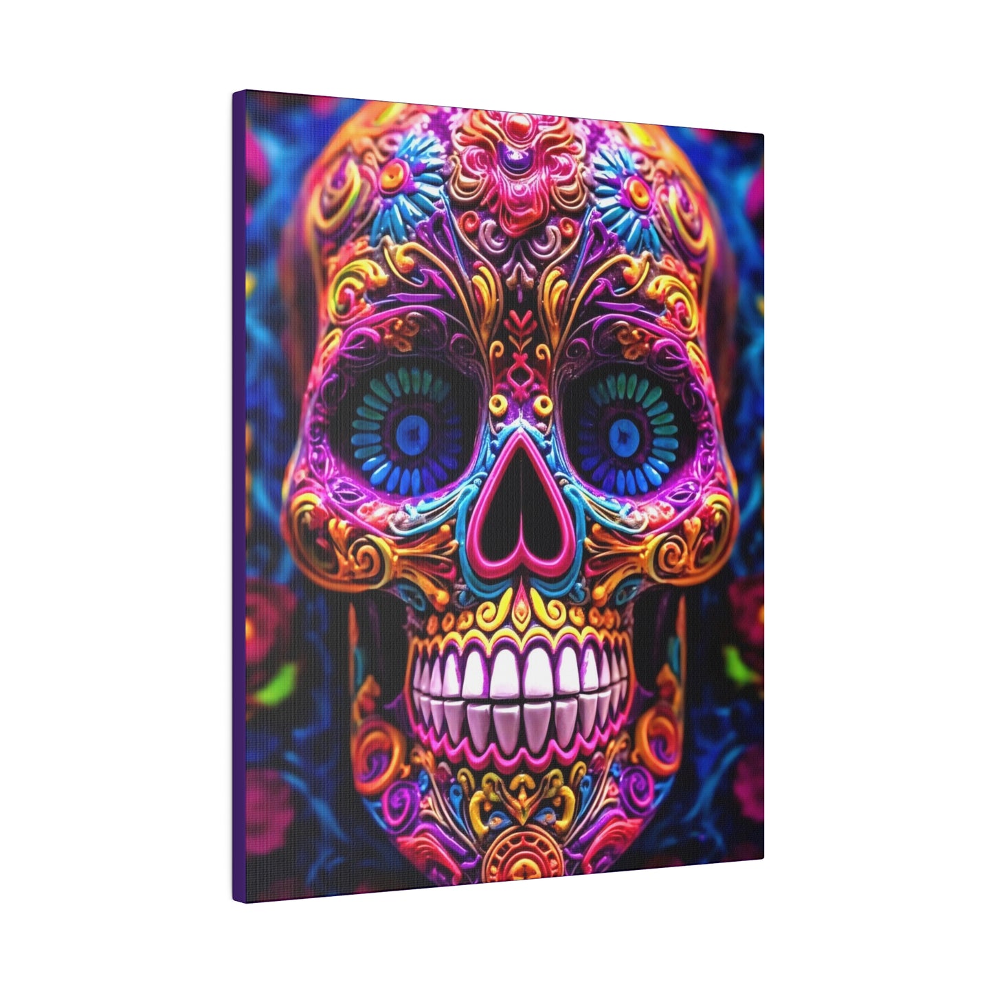 Colorful Skullhead: Mexican Style Canvas