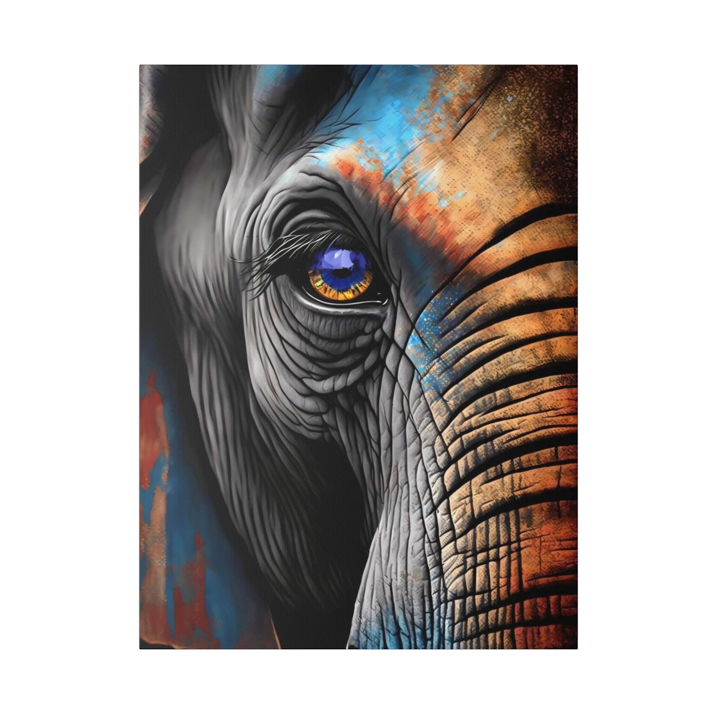 Half Elephant Head: Nature-Inspired Wall Art Canvas