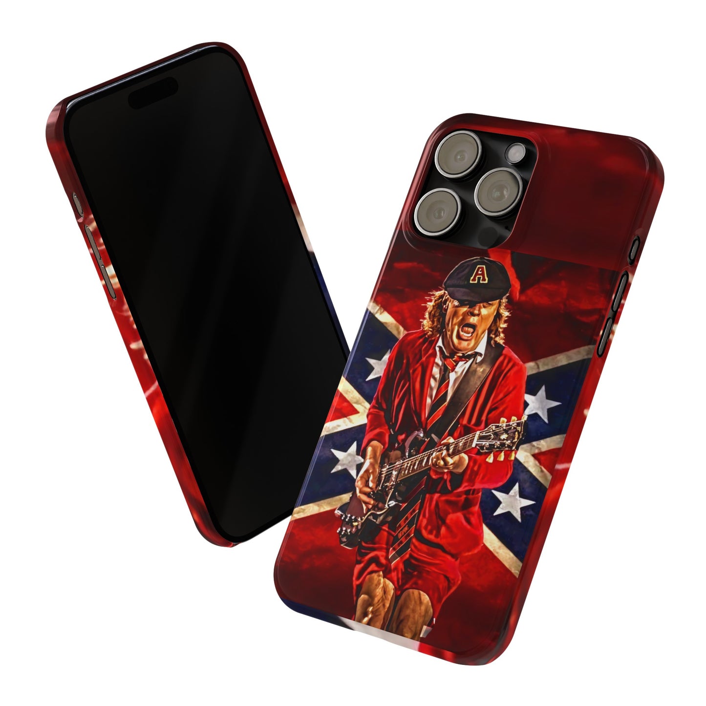 ACDC, with Angus Young Iphone 15, 14, 13, 12 Cases
