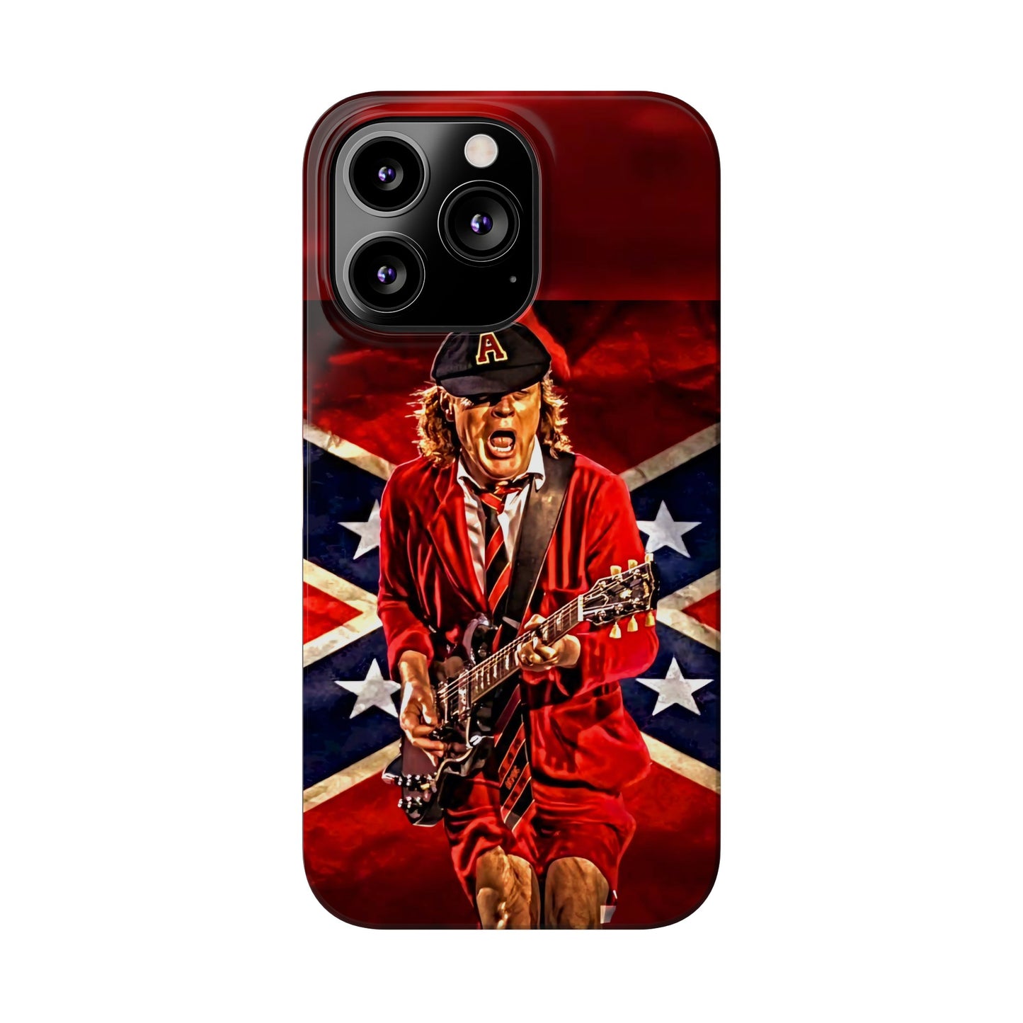 ACDC, with Angus Young Iphone 15, 14, 13, 12 Cases
