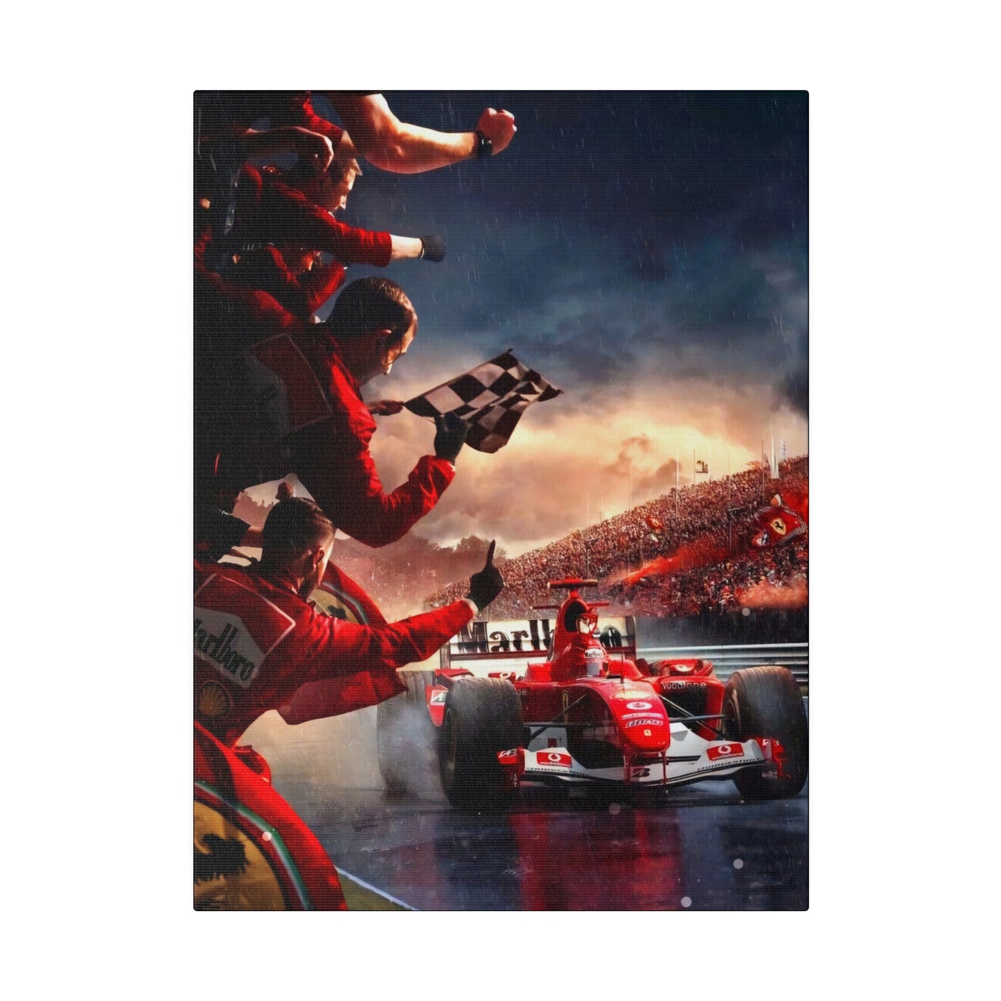 Ferrari Michael Schumacher Victory Canvas: Celebrate the Legend