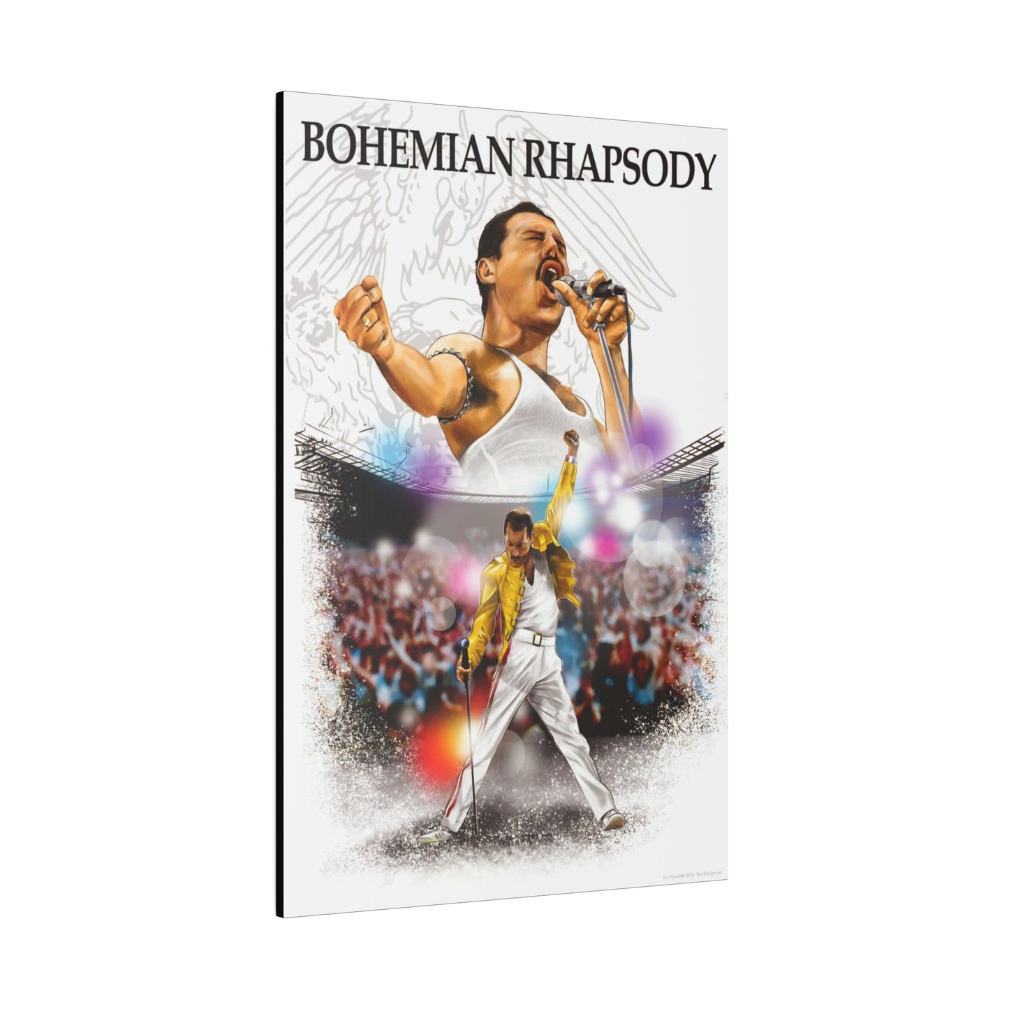Bohemian Rhapsody Tribute: Freddy Mercury & Queen Canvas