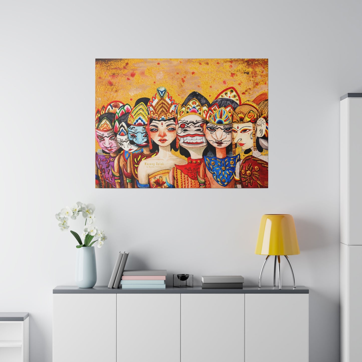 Wayang Art of Indonesia: Wall Decor - Canvas