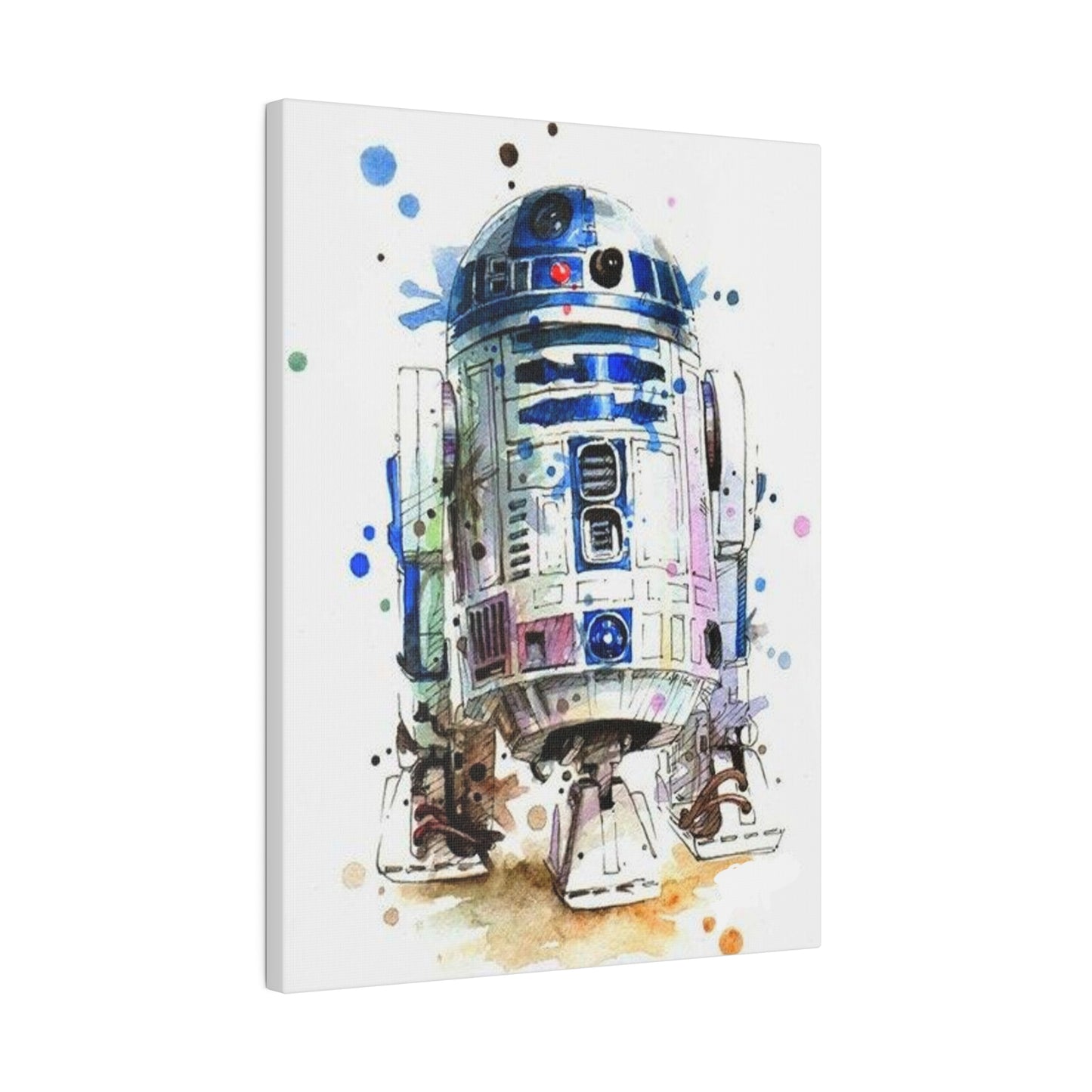 Star Wars R2-D2 Watercolor Art Canvas: Droid Delight
