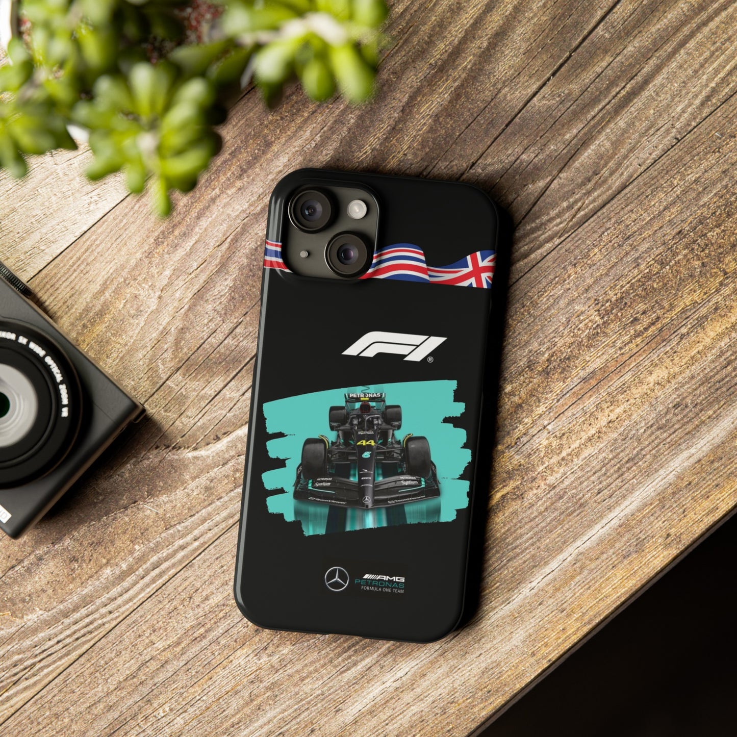 F1 Mercedes Black Edition Iphone Cases