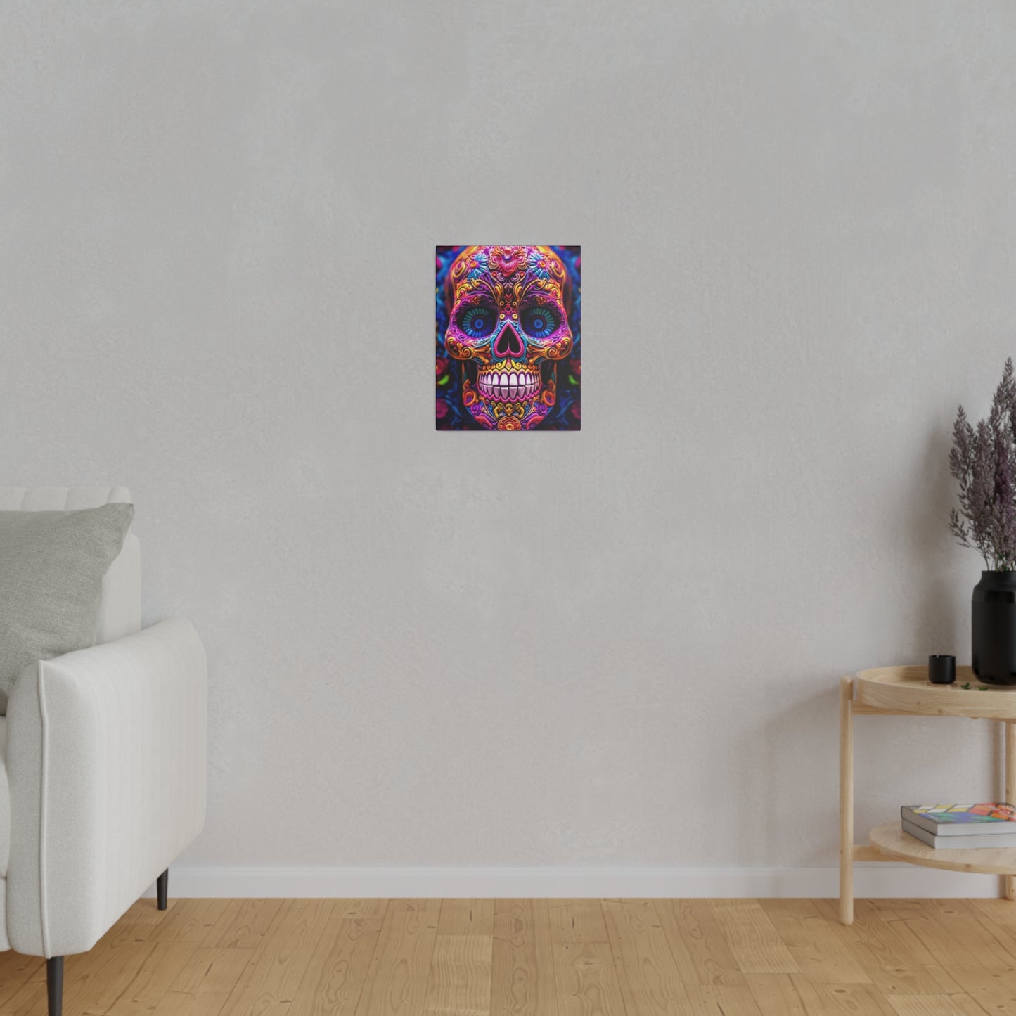 Colorful Skullhead: Mexican Style Canvas