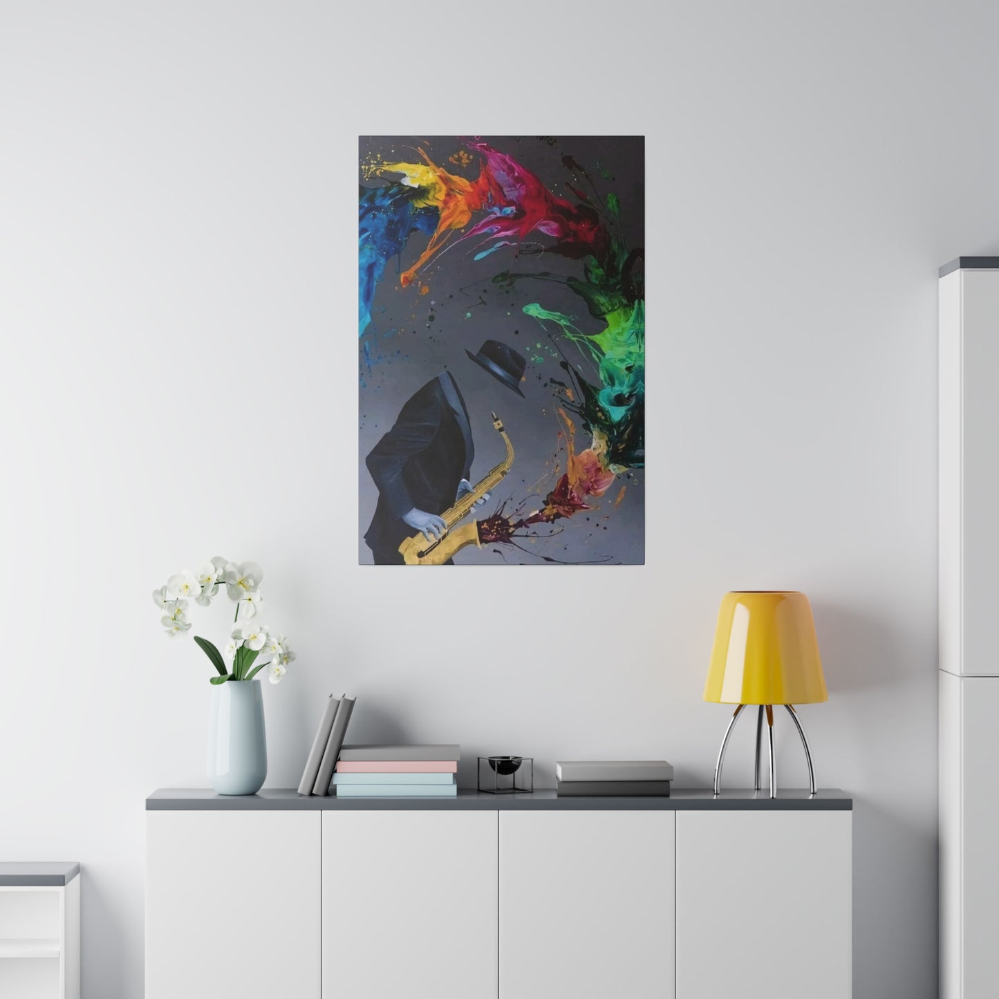 Saxophonist Symphony: Music-Inspired - Canvas