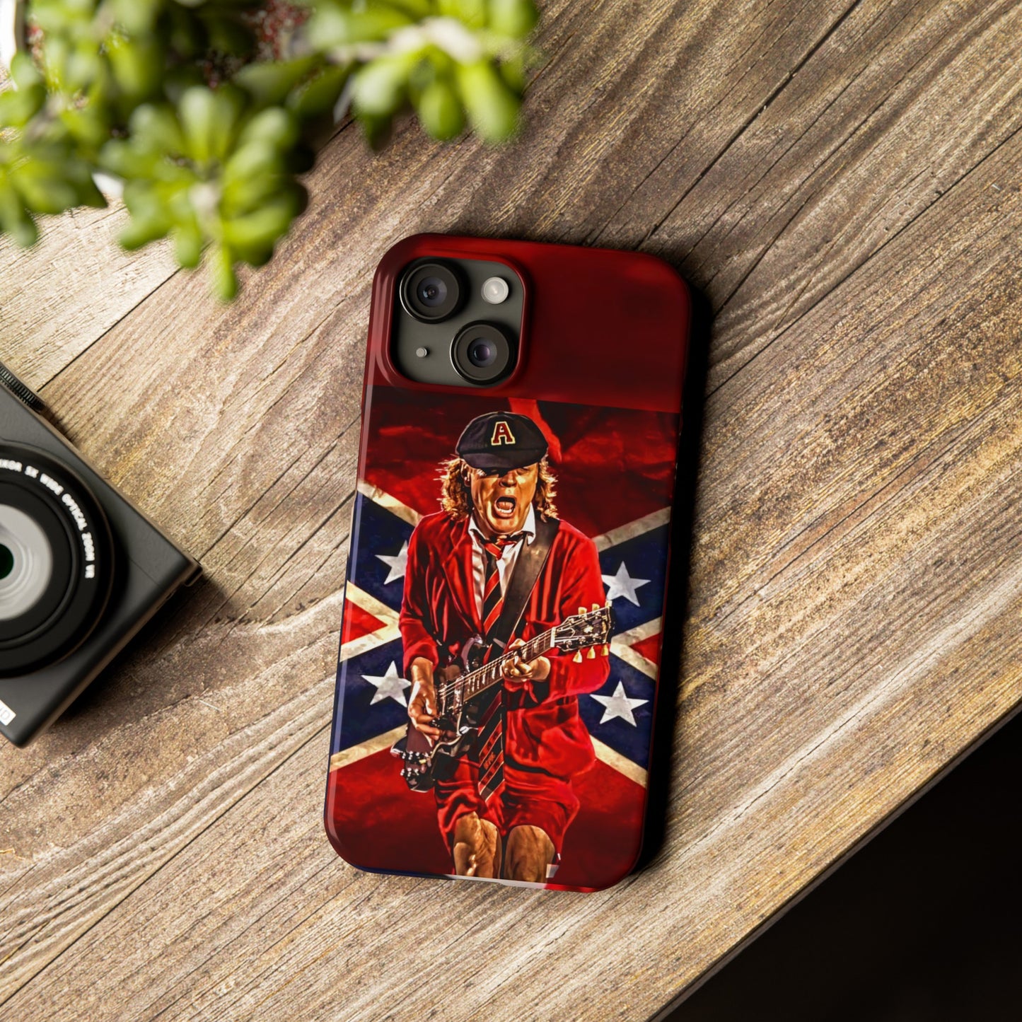 ACDC, with Angus Young Iphone 15, 14, 13, 12 Cases