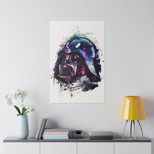 Star Wars Darth Vader Watercolor Canvas: Dark Side Art