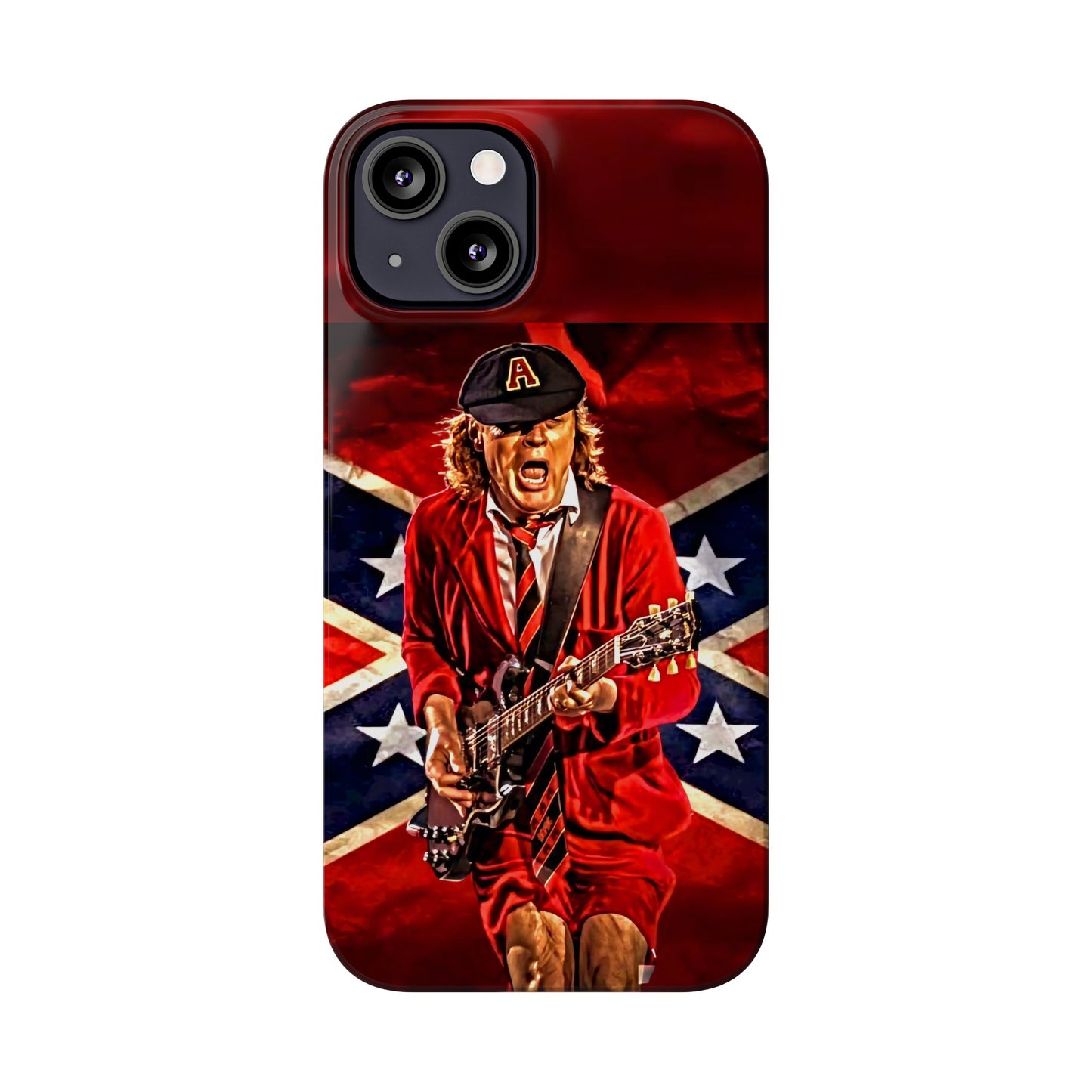 ACDC, with Angus Young Iphone 15, 14, 13, 12 Cases