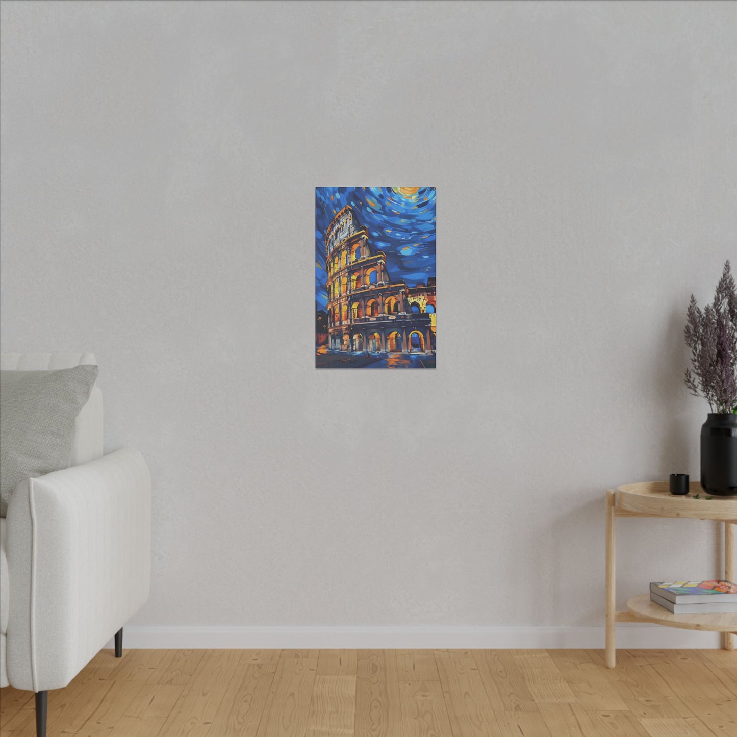 Canvas Colosseum Meets Van Gogh Style