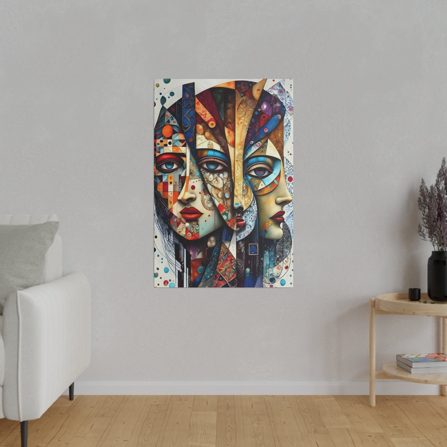 The 3 Faces Canvas Wall Art
