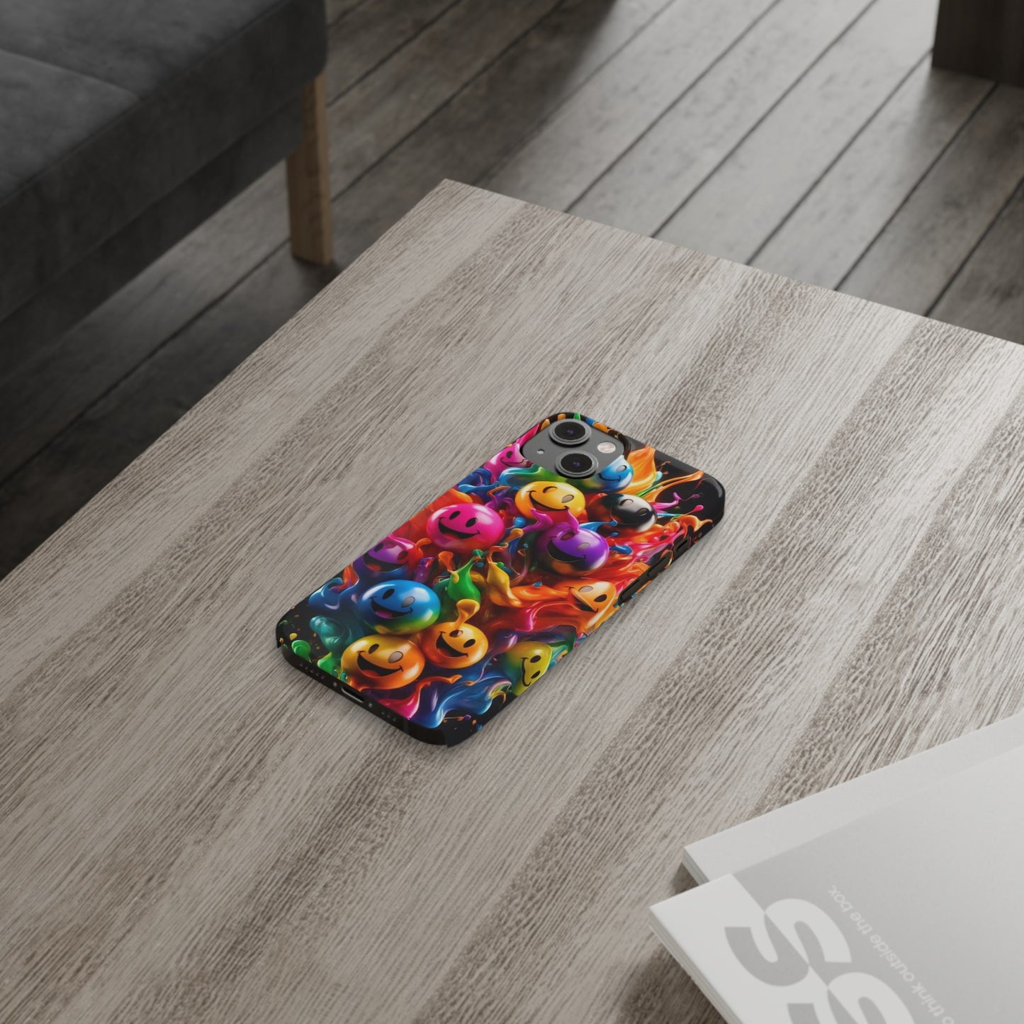 Colorful Emoji" iPhone Cases for iPhone Models 15, 14, 13, 12
