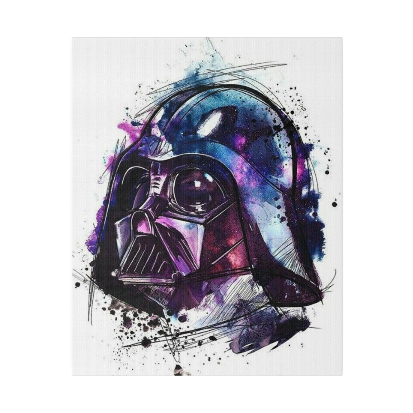 Star Wars Darth Vader Watercolor Canvas: Dark Side Art
