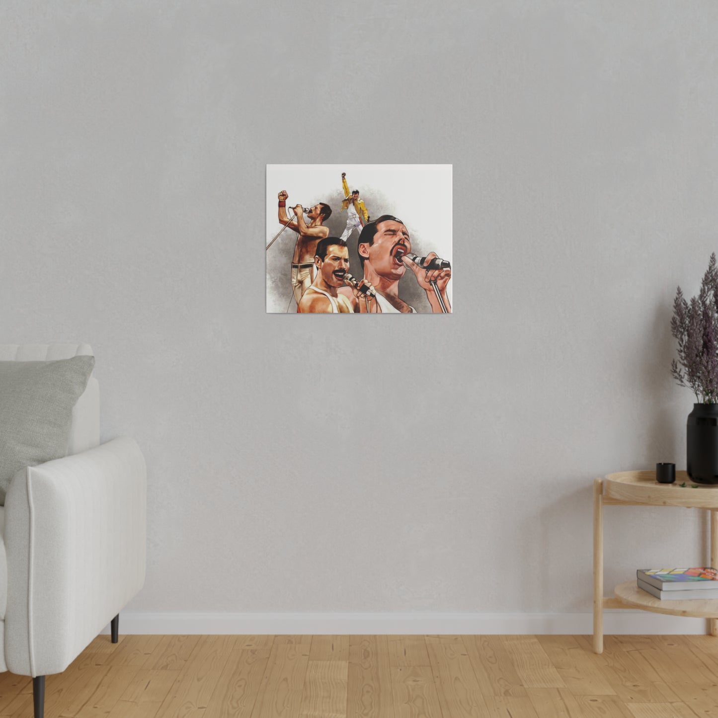 Queen and Freddie Mercury on Live Aid - Canvas