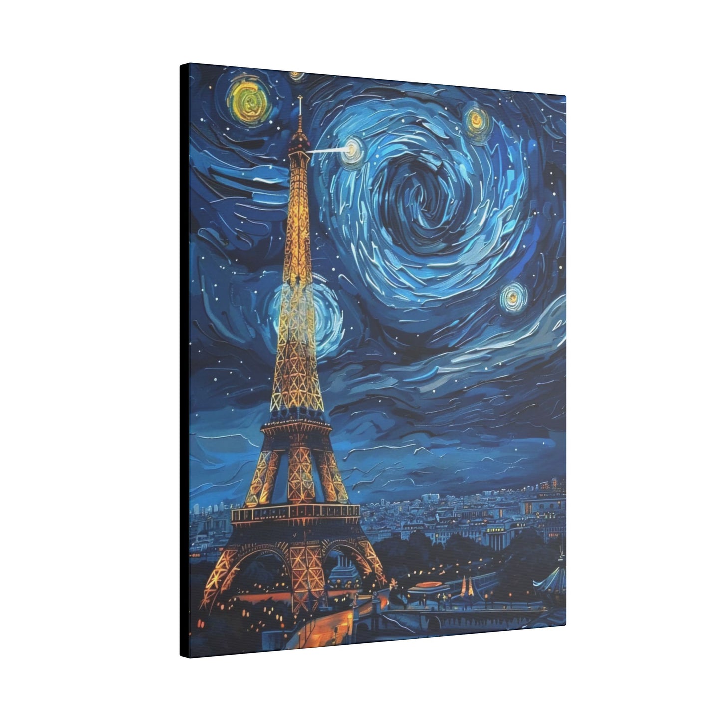 Canvas Paris Meets Van Gogh: A Masterpiece for Your Wall