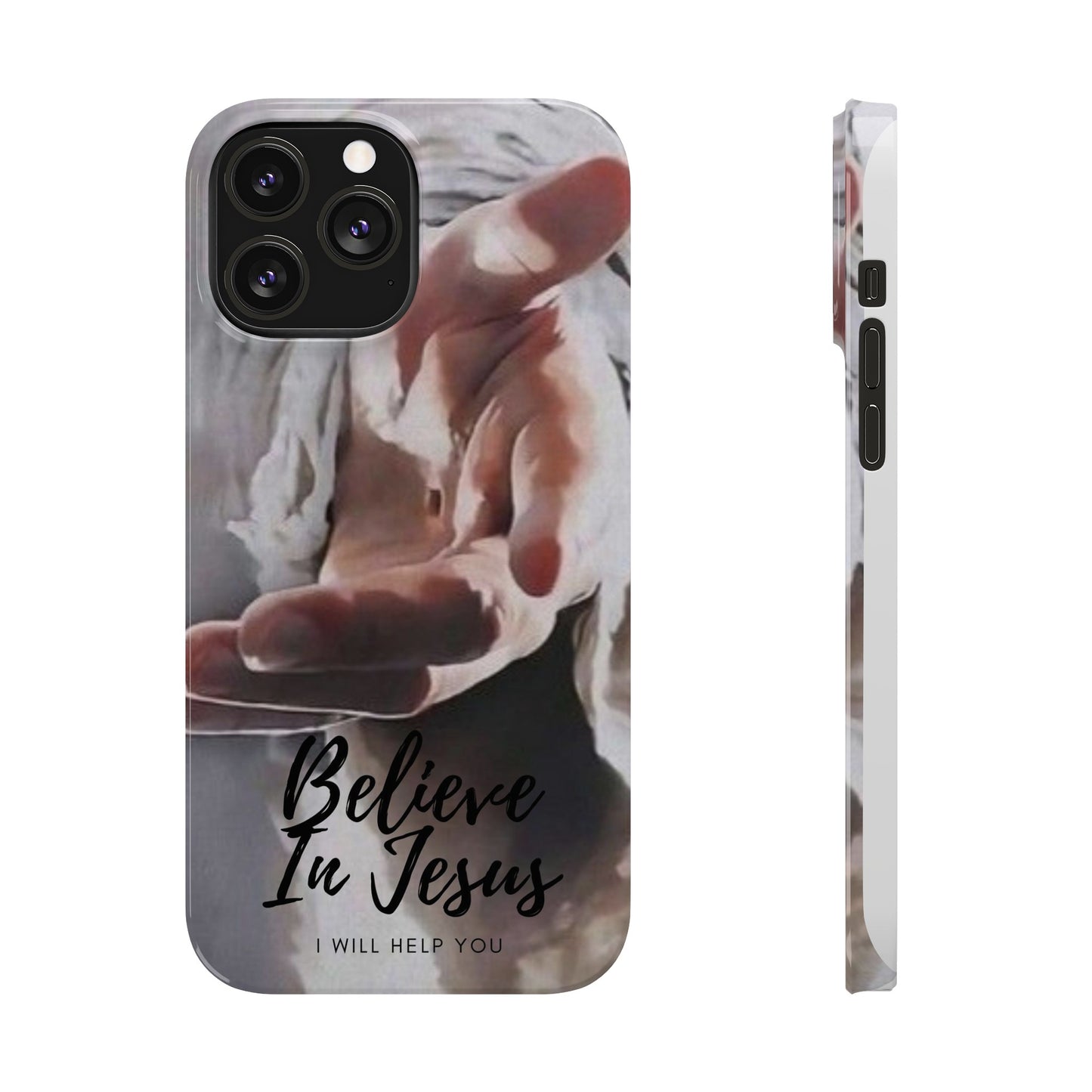 Believe: Jesus Reaches Out His Hand" iPhone 15, 14, 13, 12, Cases