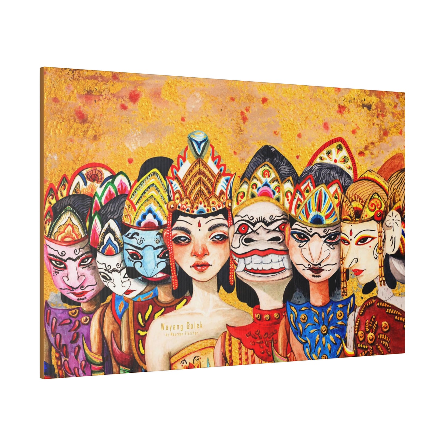 Wayang Art of Indonesia: Wall Decor - Canvas