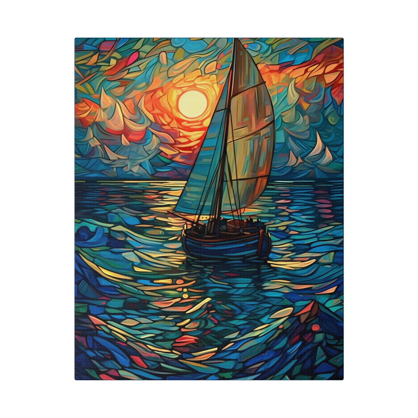 Ship on the Sea: Nautical Wall Art - Canvas