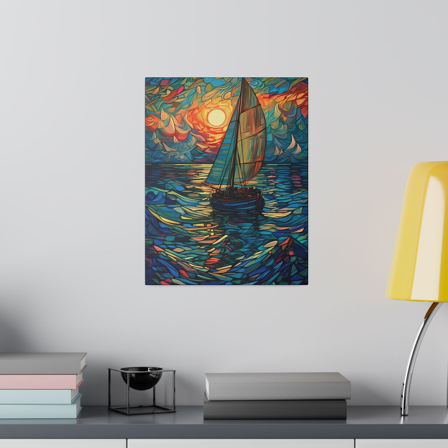Ship on the Sea: Nautical Wall Art - Canvas