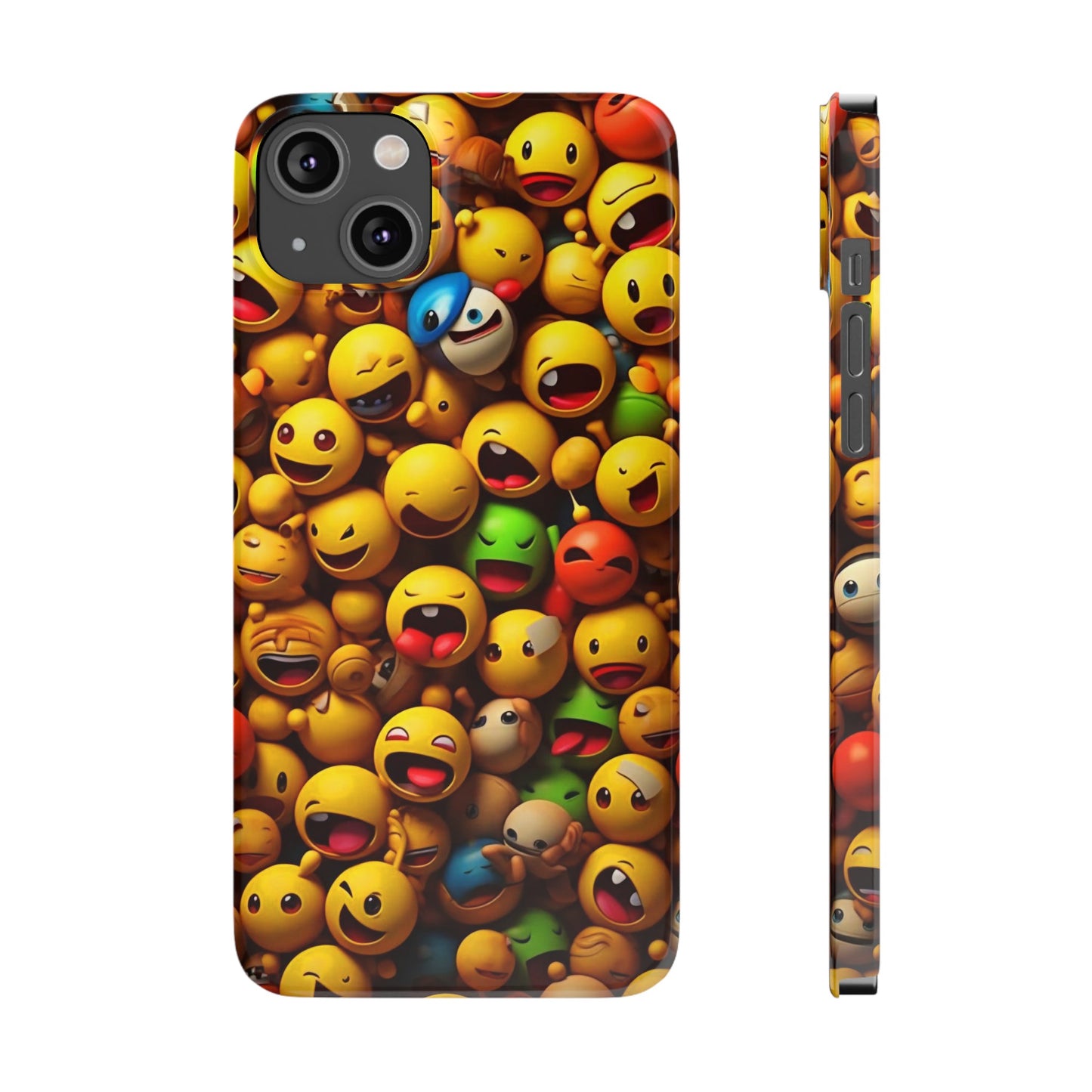 Colorful Emoji Iphone 15, 14, 13, 12 Cases