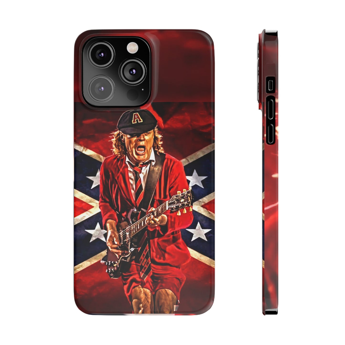 ACDC, with Angus Young Iphone 15, 14, 13, 12 Cases
