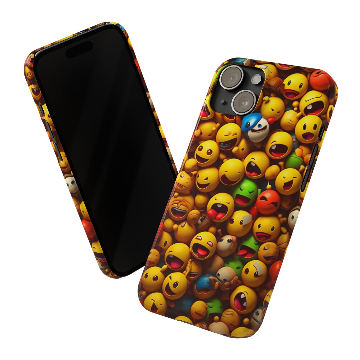 Colorful Emoji Iphone 15, 14, 13, 12 Cases