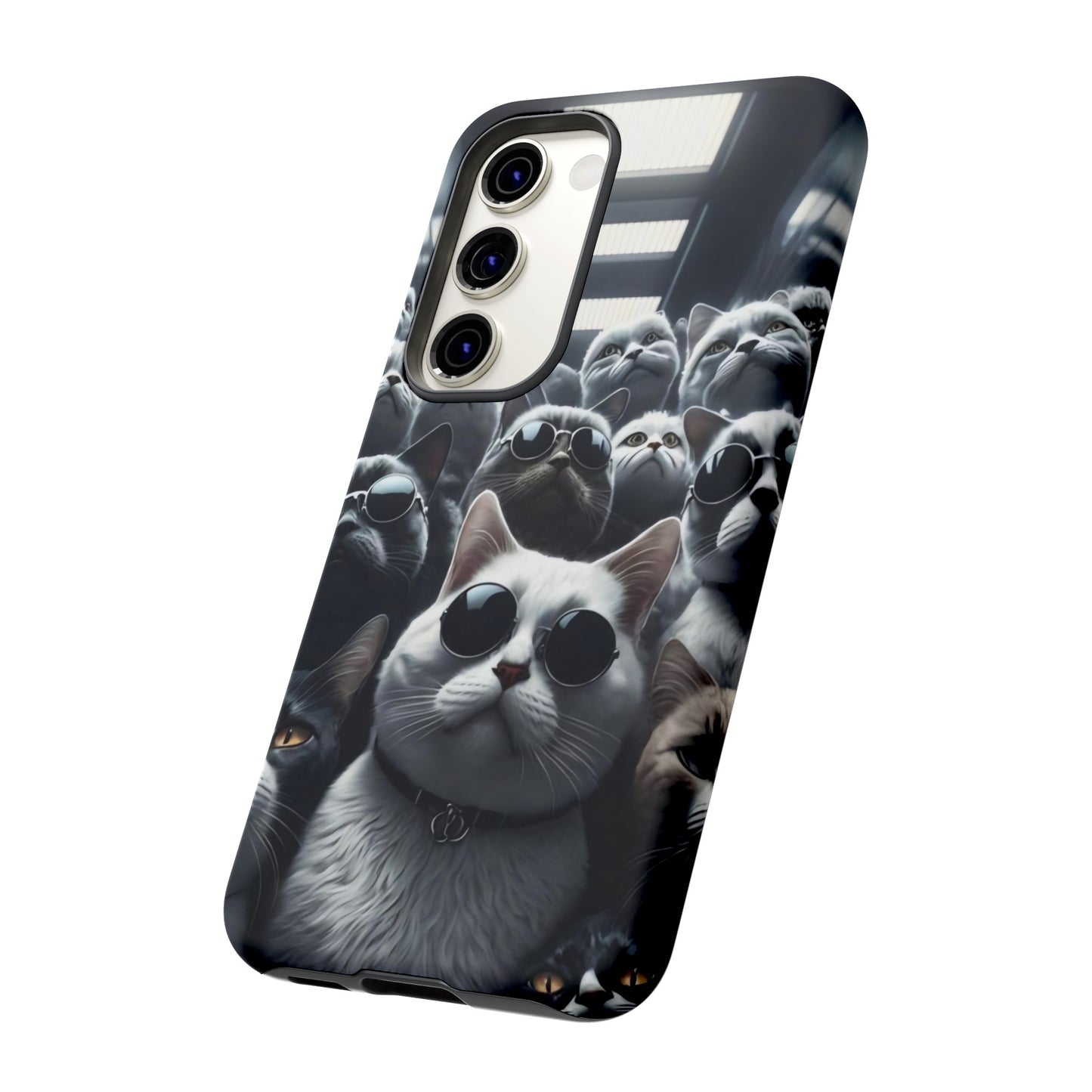 Cool Cats with Sunglasses" for iPhone 15, 14, 13, 12, 11 and Galaxy S23, S22 Cases