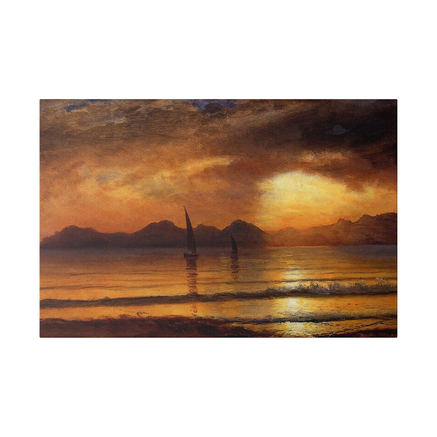 Sailing Into The Sunset - Canvas