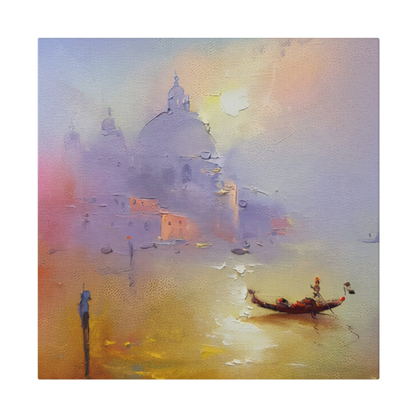 Gondola Harmonies: Serenading Venice's Waterways - Canvas