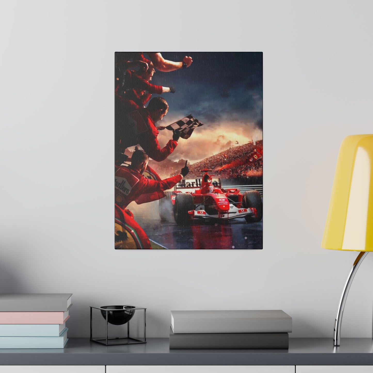 Ferrari Michael Schumacher Victory Canvas: Celebrate the Legend