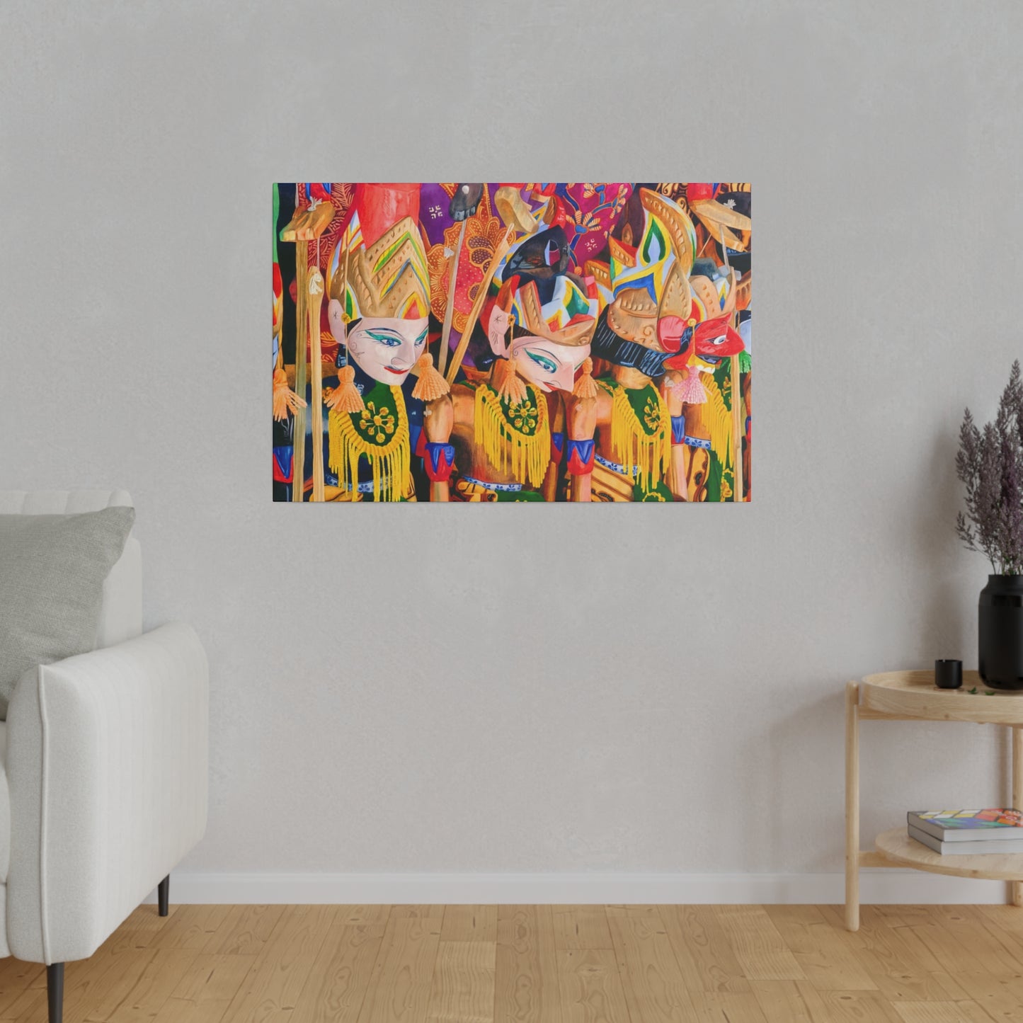 Wayang Tales: Indonesian Wall Art - Canvas