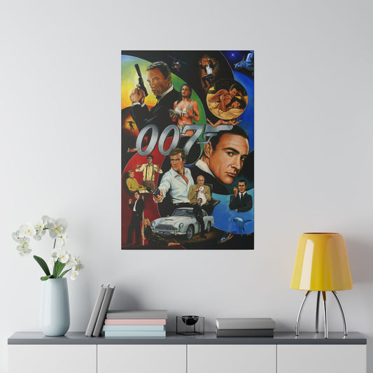 007: 50 Years of Fabulous James Bond Canvas