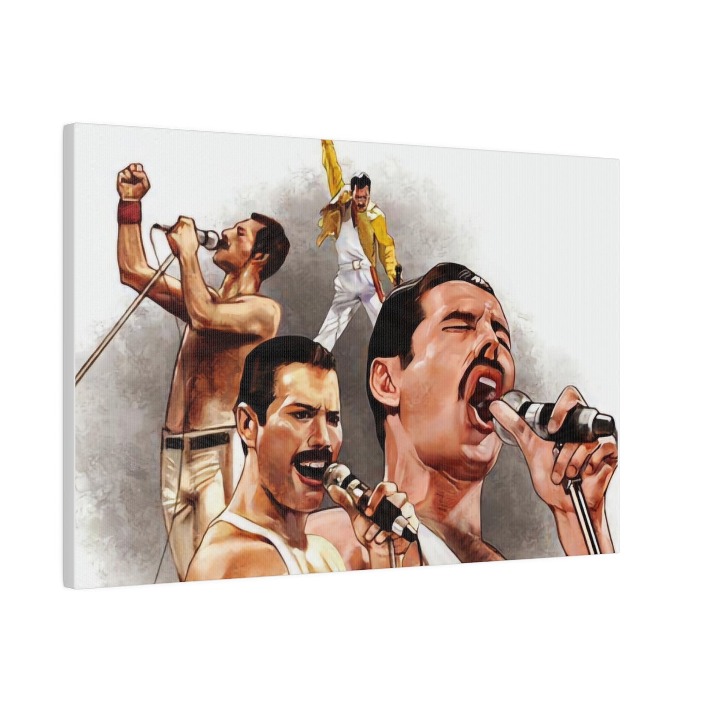 Queen and Freddie Mercury on Live Aid - Canvas