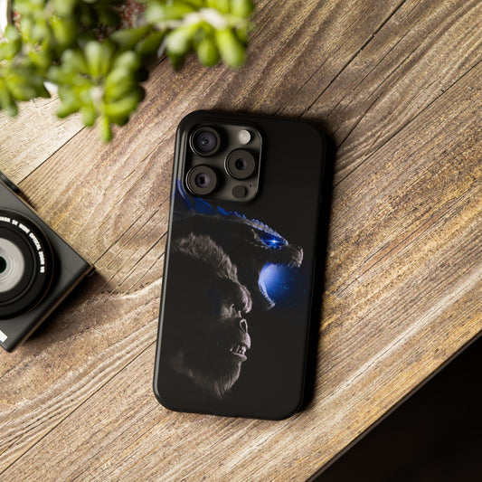 Godzilla x Kong New Age iPhone Cases: Unleash the Titans (Blue Edition)