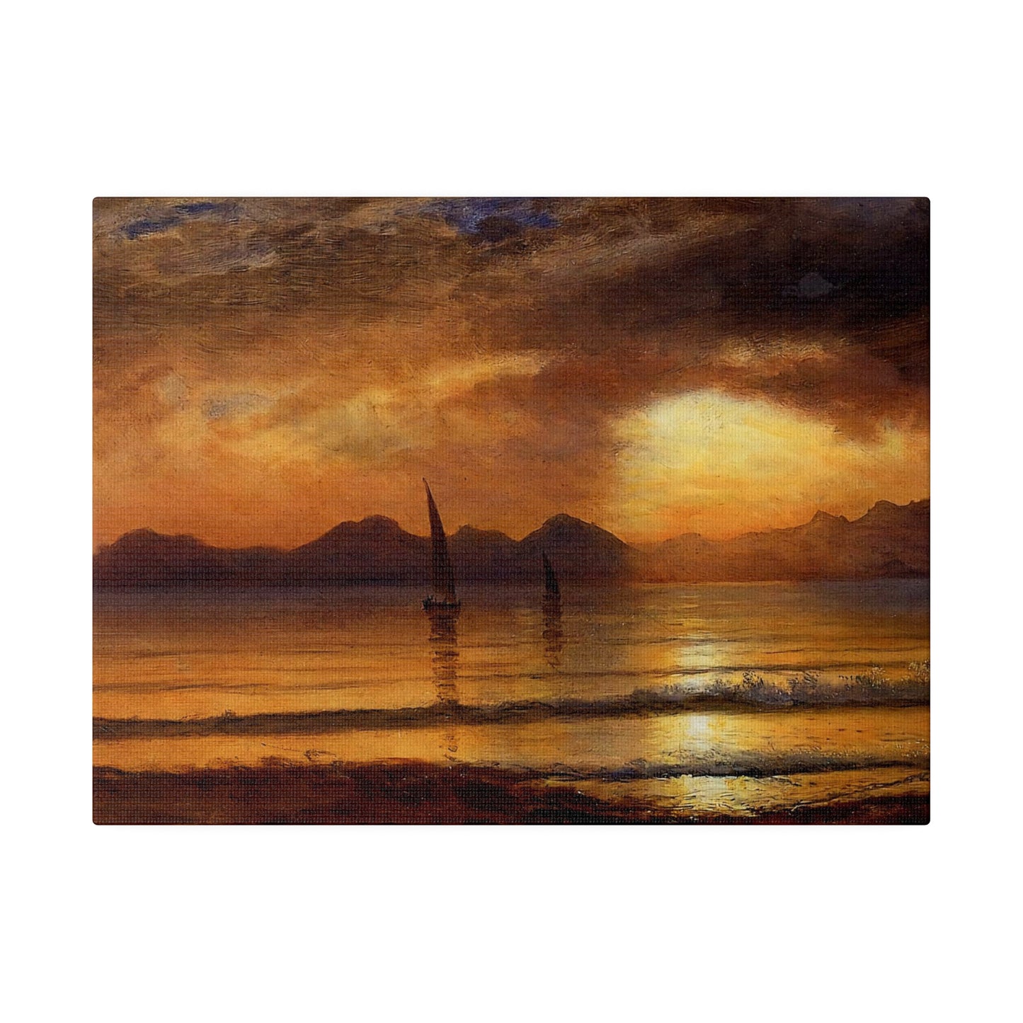 Sailing Into The Sunset - Canvas
