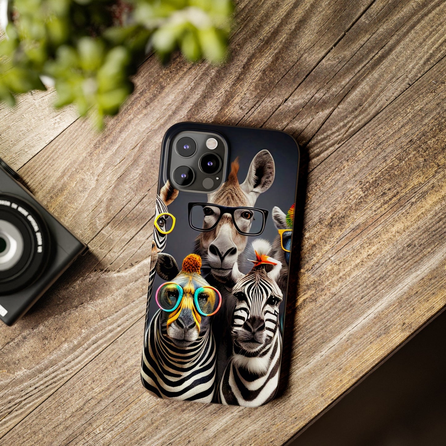 Funny Cool Zebras" iPhone 15, 14, 13, 12 Cases