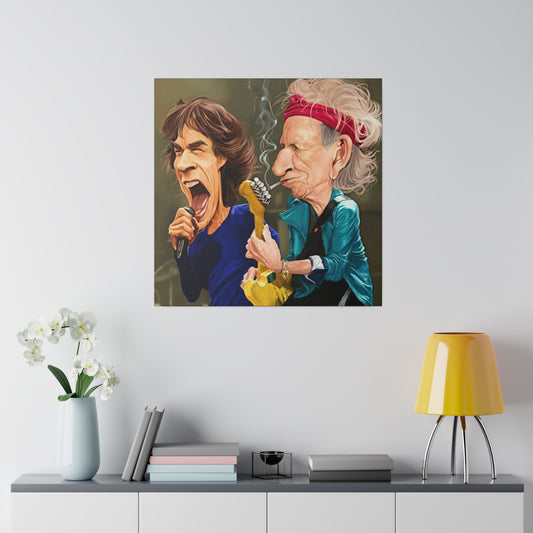 Rolling Stones with Mick Jagger, Keith Richards - Canvas