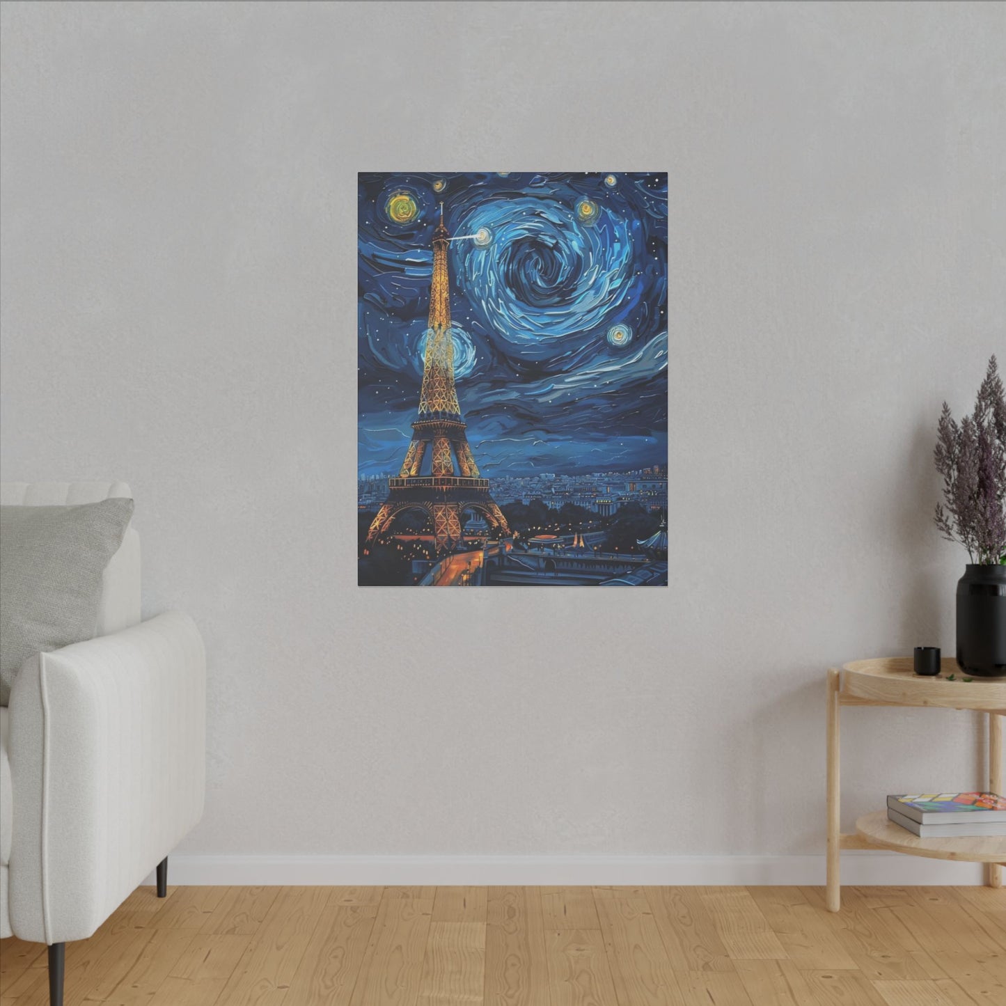 Canvas Paris Meets Van Gogh: A Masterpiece for Your Wall