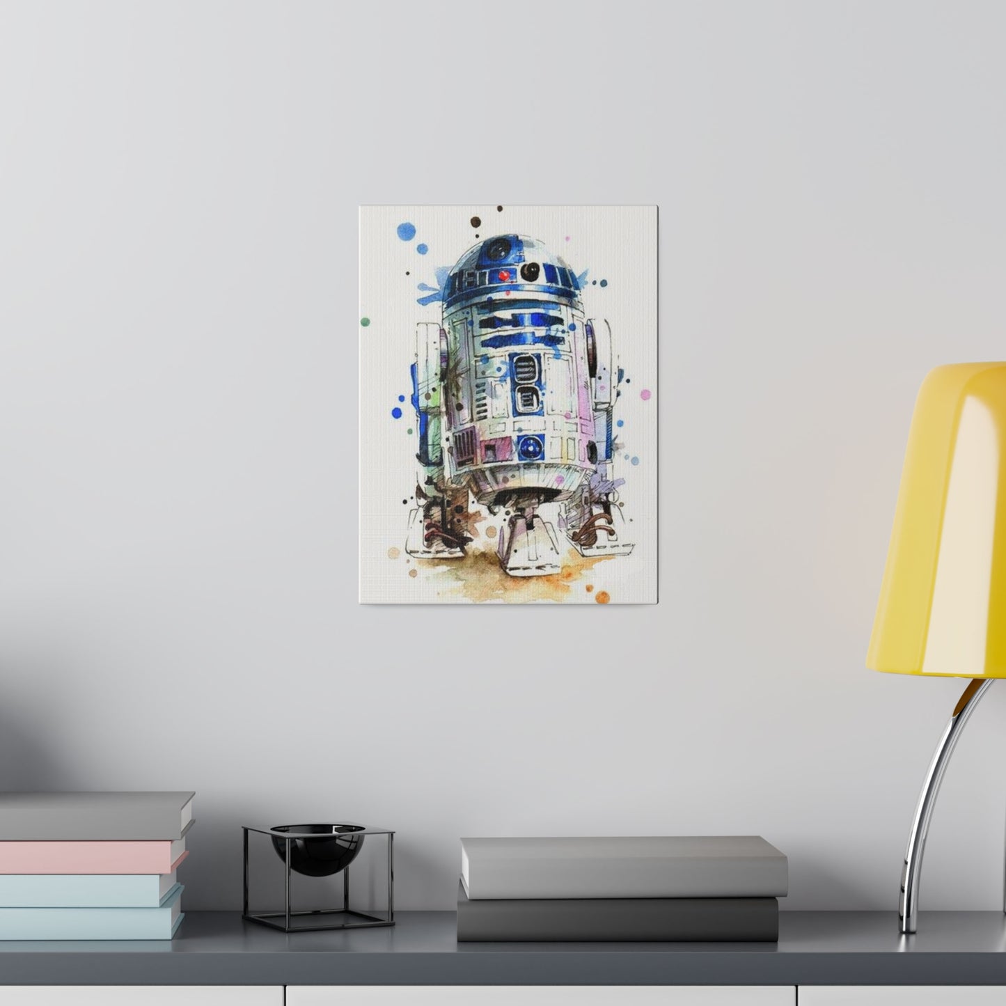 Star Wars R2-D2 Watercolor Art Canvas: Droid Delight