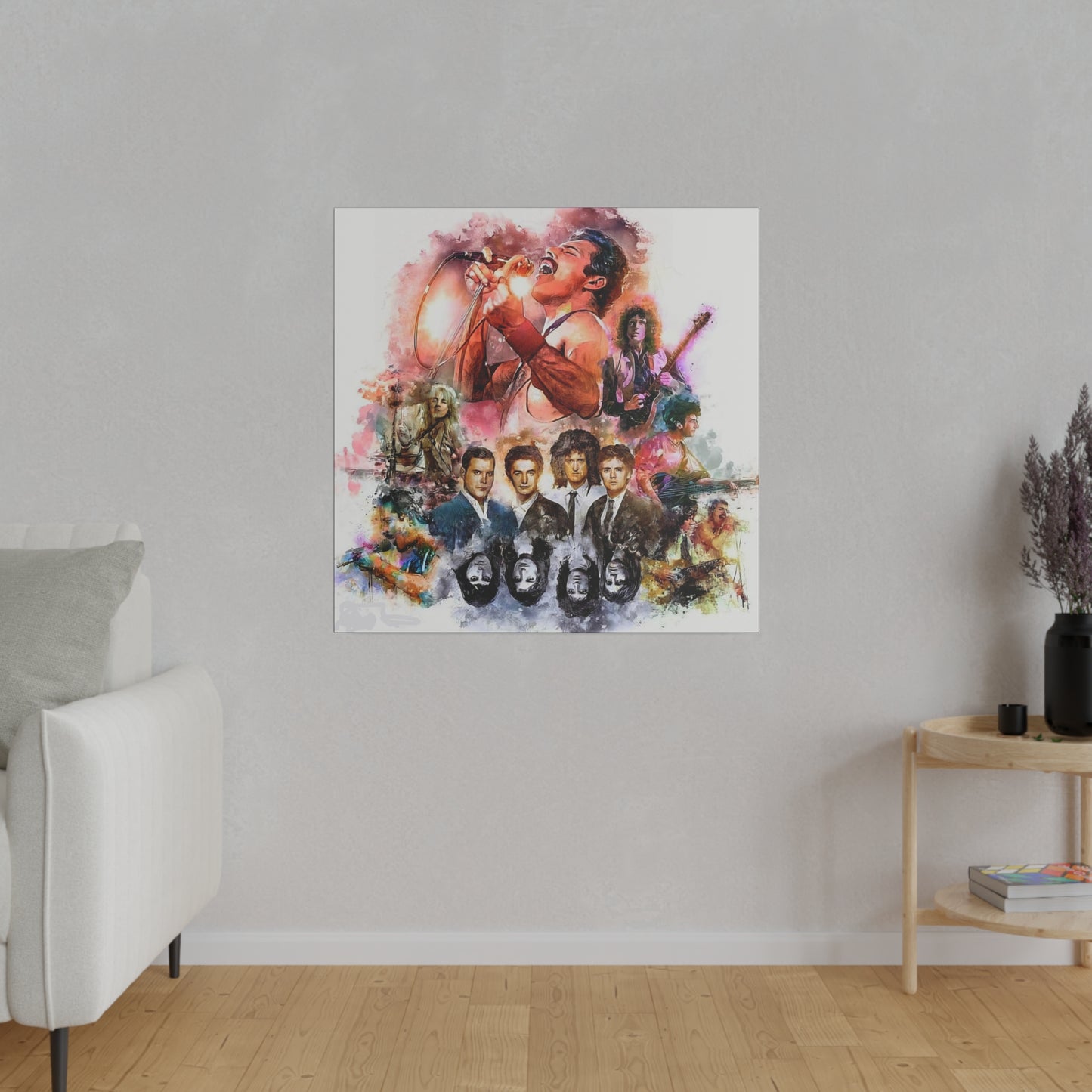Queen: Compilation of Iconic Moments" Canvas Oil Painting