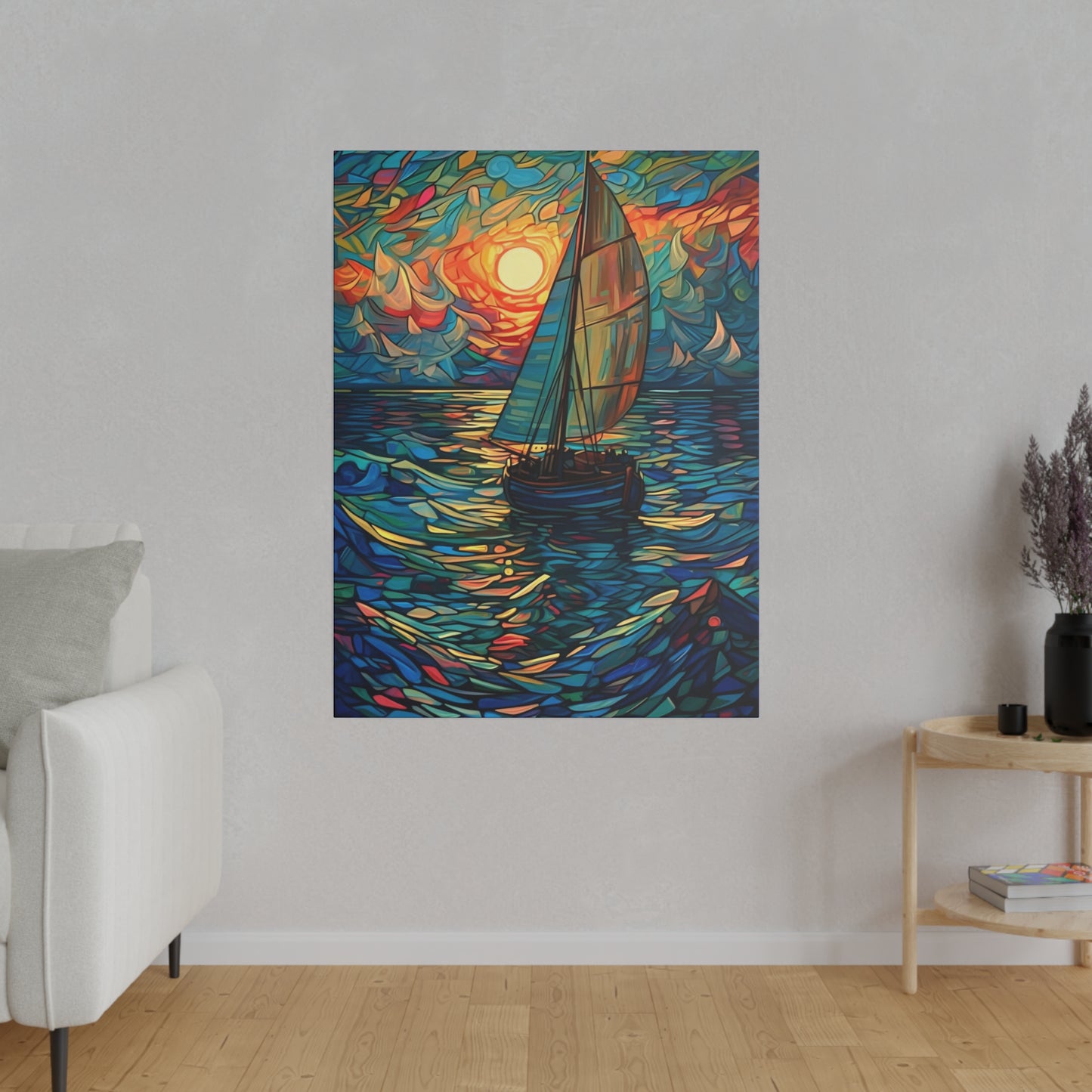 Ship on the Sea: Nautical Wall Art - Canvas