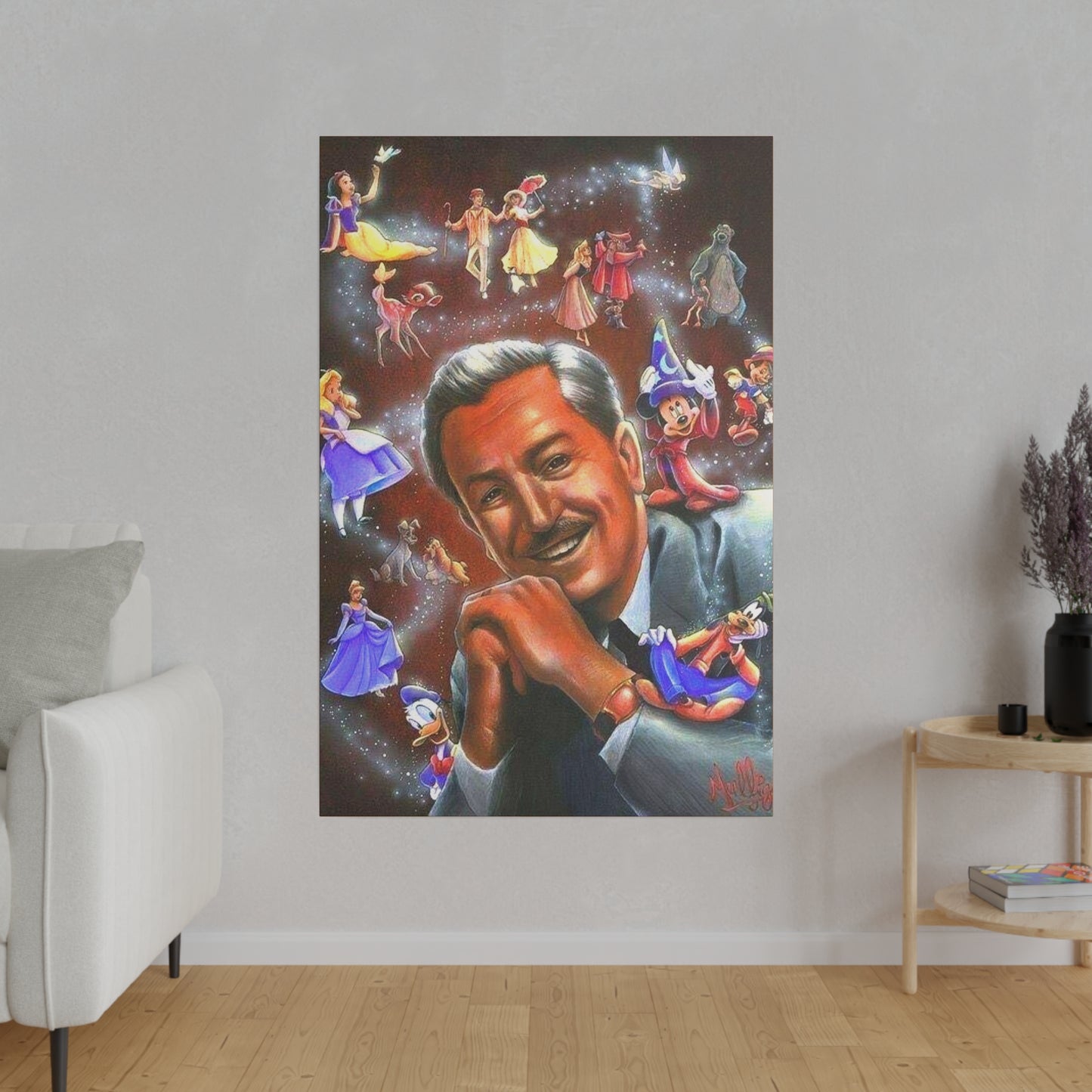 Walt Disney And His Magical World - Canvas