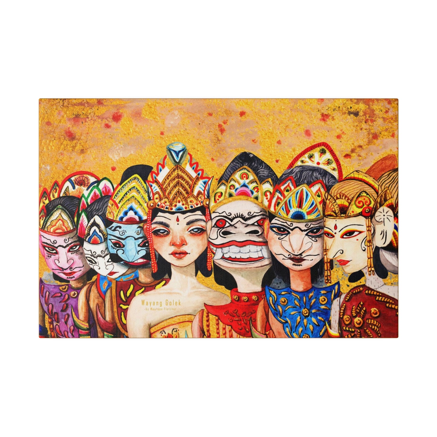 Wayang Art of Indonesia: Wall Decor - Canvas